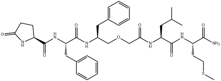 물질P(6-11),pGlu(6)-Phe(8)-psi-(메틸렌옥시)-Gly(9)- 구조식 이미지