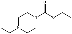 1-Piperazinecarboxylic acid, 4-ethyl-, ethyl ester 구조식 이미지