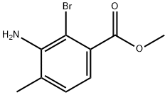 Benzoic acid, 3-amino-2-bromo-4-methyl-, methyl ester Structure