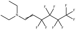 1-Hexen-1-amine, N,N-diethyl-3,3,4,4,5,5,6,6,6-nonafluoro- 구조식 이미지