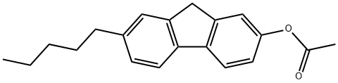 9H-Fluoren-2-ol, 7-pentyl-, 2-acetate 구조식 이미지