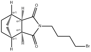 4,7-Methano-1H-isoindole-1,3(2H)-dione, 2-(4-bromobutyl)hexahydro-, (3aR,4R,7S,7aS)-rel- 구조식 이미지