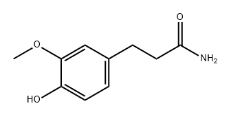 Benzenepropanamide, 4-hydroxy-3-methoxy- Structure