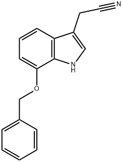 1H-Indole-3-acetonitrile, 7-(phenylmethoxy)- Structure