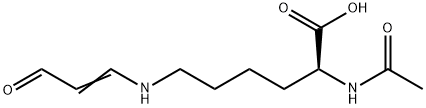 N(알파)-아세틸-엡실론-(2-프로펜날)리신 구조식 이미지