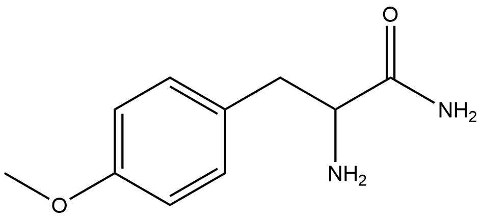 Benzenepropanamide, α-amino-4-methoxy- Structure