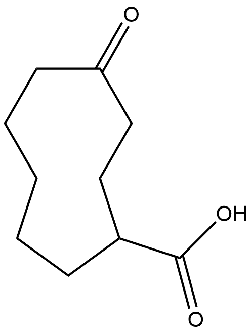 4-oxocyclononane-1-carboxylic acid Structure