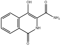 3-Isoquinolinecarboxamide, 1,2-dihydro-4-hydroxy-1-oxo- Structure