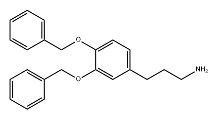 Benzenepropanamine, 3,4-bis(phenylmethoxy)- Structure