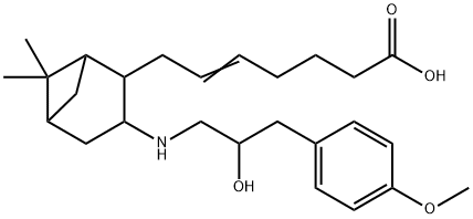 9,10-dimethylmethano-11,12-methano-16-(4-methoxyphenyl)-13,14-dihydro-13-aza-15-tetranorthromboxane A2 구조식 이미지