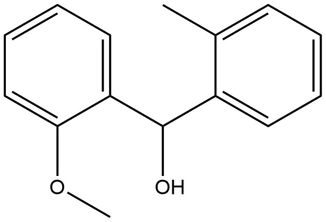 Benzenemethanol, 2-methoxy-α-(2-methylphenyl)- 구조식 이미지