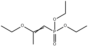 Phosphonic acid, (2-ethoxy-1-propenyl)-, diethyl ester (9CI) Structure