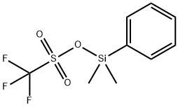 Methanesulfonic acid, 1,1,1-trifluoro-, dimethylphenylsilyl ester Structure