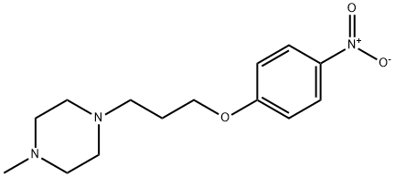 Piperazine, 1-methyl-4-[3-(4-nitrophenoxy)propyl]- Structure