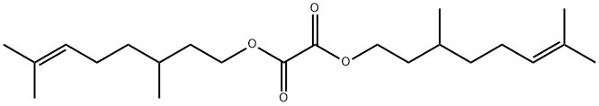 Ethanedioic acid, 1,2-bis(3,7-dimethyl-6-octen-1-yl) ester Structure