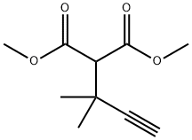 Propanedioic acid, 2-(1,1-dimethyl-2-propyn-1-yl)-, 1,3-dimethyl ester Structure