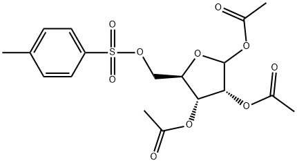 D-Ribofuranose, 1,2,3-triacetate 5-(4-methylbenzenesulfonate) Structure