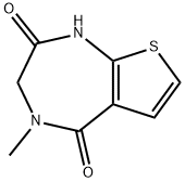 4-Methyl-3,4-dihydro-1H-thieno[2,3-e][1,4]diazepine-2,5-dione Structure