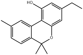 6H-Dibenzo[b,d]pyran-1-ol, 3-ethyl-6,6,9-trimethyl- Structure