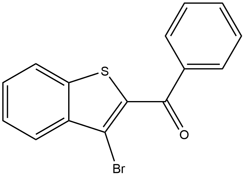 (3-Bromobenzo[b]thien-2-yl)phenylmethanone Structure