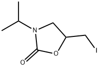 2-Oxazolidinone, 5-(iodomethyl)-3-(1-methylethyl)- Structure