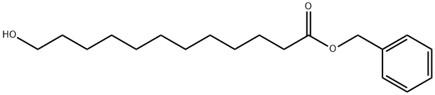 Dodecanoic acid, 12-hydroxy-, phenylmethyl ester Structure