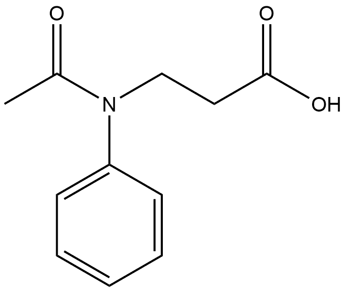 β-Alanine, N-acetyl-N-phenyl- Structure