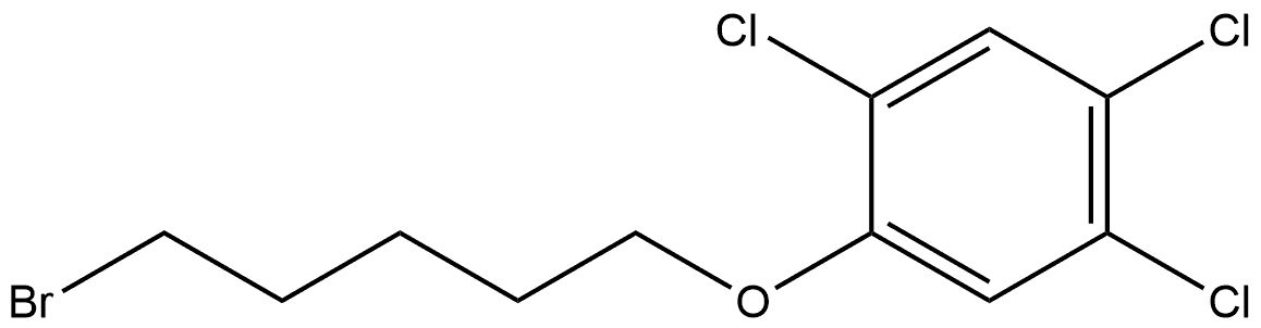 Benzene, 1-[(5-bromopentyl)oxy]-2,4,5-trichloro- Structure