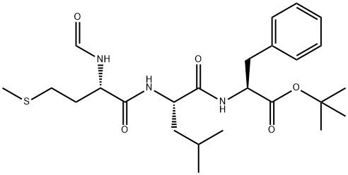 N-formylmethionyl-leucyl-phenylalanyl tert-butyl ester Structure