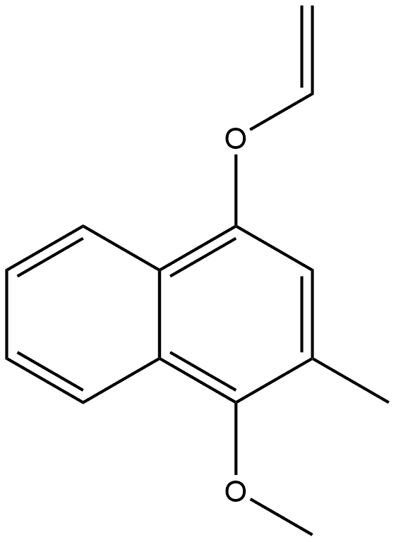 4-(Ethenyloxy)-1-methoxy-2-methylnaphthalene Structure