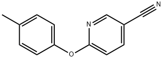 3-Pyridinecarbonitrile, 6-(4-methylphenoxy)- Structure