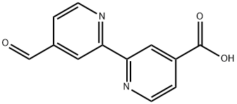 [2,2'-Bipyridine]-4-carboxylic acid, 4'-formyl- Structure