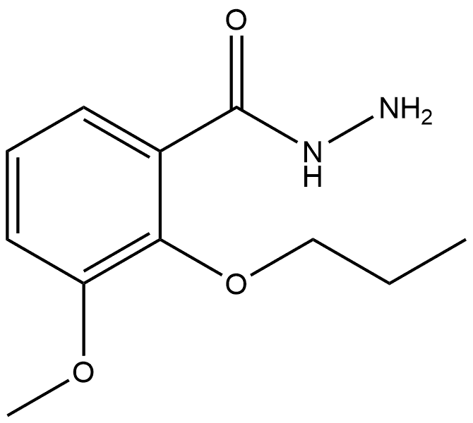 3-Methoxy-2-propoxybenzoic acid hydrazide Structure