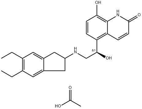 Indacaterol acetate 구조식 이미지