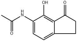 N-(4-Hydroxy-3-oxo-2,3-dihydro-1H-inden-5-yl)acetamide Structure