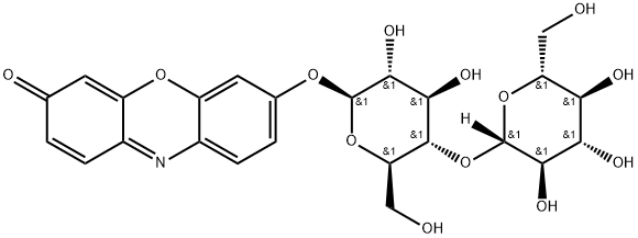 Resorufin b-D-cellobioside Structure