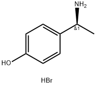 (S)-4-(1-Aminoethyl)phenol hydrobromide 구조식 이미지