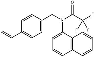 N-[(4-Ethenylphenyl)methyl]-2,2,2-trifluoro-N-1-naphthalenylacetamide 구조식 이미지