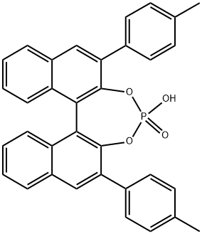 Dinaphtho[2,1-d:1',2'-f][1,3,2]dioxaphosphepin, 4-hydroxy-2,6-bis(4-methylphenyl)-, 4-oxide, (11bS)- Structure