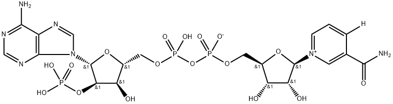 Adenosine 5'-(trihydrogen diphosphate), 2'-(dihydrogen phosphate), P'→5'-ester with 3-(aminocarbonyl)-1-β-D-ribofuranosylpyridinium-4-t, inner salt Structure