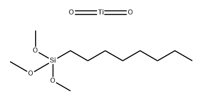 Silane, trimethoxyoctyl-, reaction products with titanium oxide (TiO2) Structure