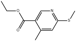 Ethyl 4-methyl-6-(methylthio)-3-pyridinecarboxylate Structure