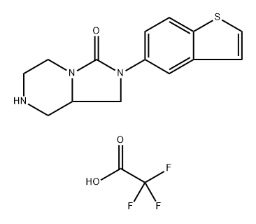 Imidazo[1,5-a]pyrazin-3(2H)-one, 2-benzo[b]thien-5-ylhexahydro-, 2,2,2-trifluoroacetate (1:1) Structure