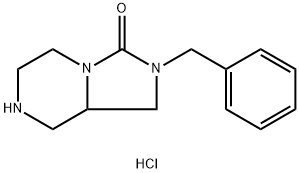 Imidazo[1,5-a]pyrazin-3(2H)-one, hexahydro-2-(phenylmethyl)-, hydrochloride (1:1) Structure