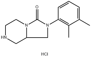 Imidazo[1,5-a]pyrazin-3(2H)-one, 2-(2,3-dimethylphenyl)hexahydro-, hydrochloride (1:1) Structure