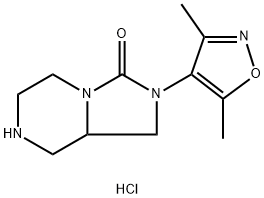 Imidazo[1,5-a]pyrazin-3(2H)-one, 2-(3,5-dimethyl-4-isoxazolyl)hexahydro-, hydrochloride (1:1) Structure