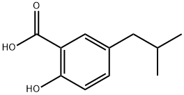 2-Hydroxy-5-isobutylbenzoic acid 구조식 이미지