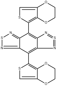 2λ4δ2-Benzo[1,2-c:4,5-c']bis[1,2,5]thiadiazole, 4,8-bis(2,3-dihydrothieno[3,4-b]-1,4-dioxin-5-yl)- Structure