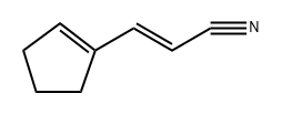 (E)-3-(cyclopent-1-en-1-yl)acrylonitrile Structure