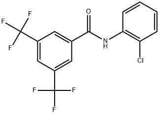 N-(2-Chlorophenyl)-3,5-bis(trifluoromethyl)benzamide Structure